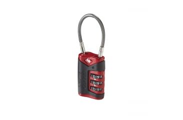 Image of Lewis N Clark Travel Sentry Cable Luggage Lock,Red/Black TSA40RED