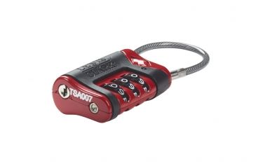 Image of Lewis N Clark Travel Sentry Cable Luggage Lock,Red/Black TSA40RED