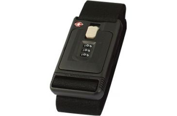 Image of Lewis N Clark Travel Sentry Combination Luggage Belt, Black TSA228BLK