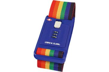 Image of Lewis N Clark Travel Sentry Combination Luggage Belt, Rainbow TSA228RNB