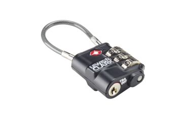 Image of Lewis N. Clark Travel Sentry Indicator Cable Lock, Black, One Size, TSA48BLK