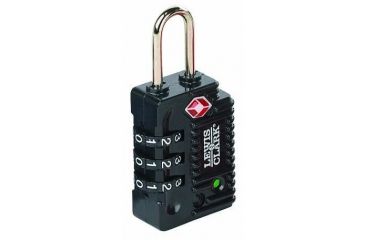 Image of Lewis N Clark Travel Sentry Indicator Combo Lock, Black TSA30BLK