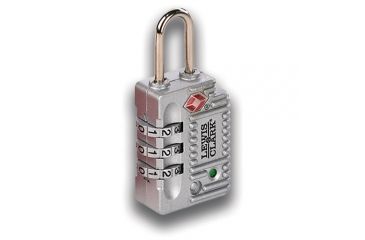 Image of Lewis N Clark Travel Sentry Indicator Combo Lock, Silver TSA30SIL