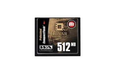 Image of Lexar 512MB 80x Professional CompactFlash CF Memory Card - CF51280380