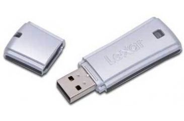 Image of Lexar 256MB JumpDrive Secure II USB2.0 Flash Drive with Encryption JDSE256431