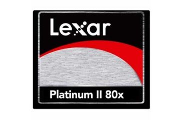 Image of Lexar Media Platinum 2 Compact Flash CF Cards - 80x