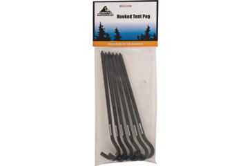 Image of Liberty Mountain Alum Hooked Tent Peg 7'' 6pk 2718  ASSORTED