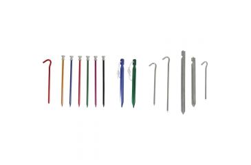 Image of Liberty Mountain Alum Hooked Tent Peg 7'' 6pk 2718  ASSORTED