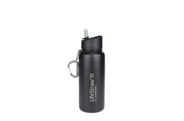 Image of LifeStraw Go Stainless Steel Water Filter Bottle, Black, One Size, LSGOSSBK01