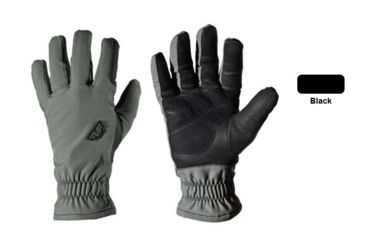 Image of Line of Fire Double Down Unisex Glove, Black, Touch Screen, Small TS-DBD-BLK-SM