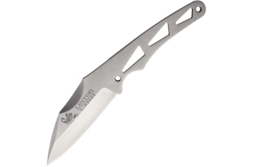 Image of Linton Cutlery Skeletonized Fixed Blade Knife w/o Sheath, 10.63in Overall, 4.75in Satin Stainless Blade, Skeletonized Handle, No Sheath, L92022NS NO SHEATH