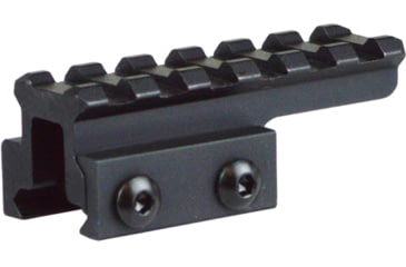 Image of Lion Gears Tactical Picatinny 0.75" 6-Slot Riser Mount, 2.5in Long, Black, Medium, BM0607EX