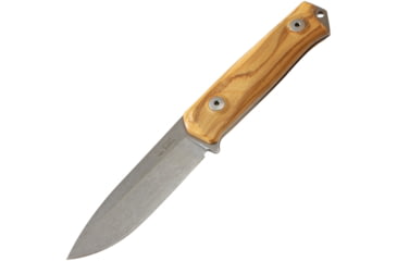 Image of Lionsteel B41 Bushcraft Olive Wood Knife, 4.13 stonewash finish Sleipner tool steel blade, Olive wood handle, B41 UL