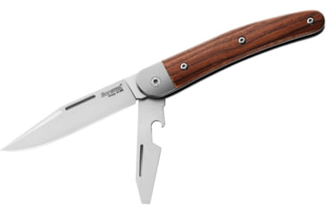 Image of Lionsteel Jack Linerlock Santos Wood Knife, with screw driver blade, JK2 ST