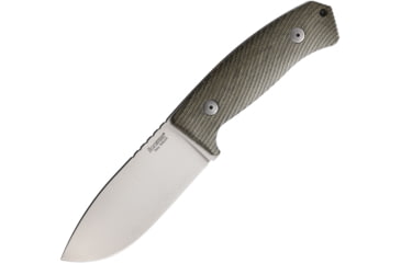 Image of Lionsteel M3 Fixed Blade Knife 4.13 in, Steel, Drop Point Blade, Green Canvas Micarta, M3CVG