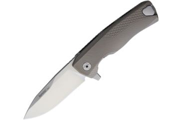 Image of Lionsteel ROK Tiium Linerlock Bronze Folding Knife, 3.25in Satin Bohler M390 SS Drop Point, Bronze Titanium Handle, ROK B