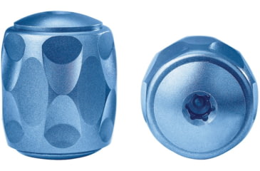 Image of Lionsteel TiP Tiium, .47in X .55in, The Pearl Bead And Locking System Are For A 5/32 Lanyard 4 Mm, Blue, Titanium Construction, TIP BL