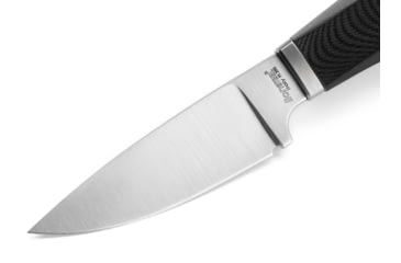 Image of Lionsteel Willy Fixed Blade Knife, 3.1in, M390 Steel, Drop Point, G10/Ti Handle, Black, WL1 GBK