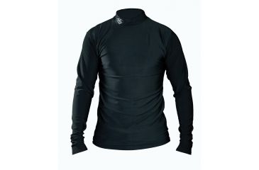 Image of Louisville Slugger Adult Slugger Cold Weather Thermal Tech Long Sleeve Shirt,Black,Large LS1535-AL-BK