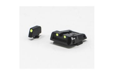 Image of LPA SPL Fully Adjustable Luminova Night Sight Set For Glock 17-41, Black, SPL16GL