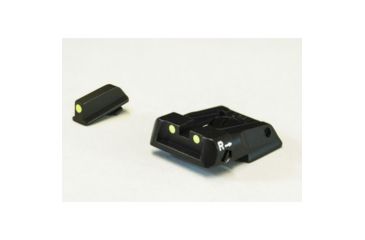 Image of LPA SPL Fully Adjustable Luminova Night Sight Set For Walther PPQ Q5 Match, Black, SPL13WA