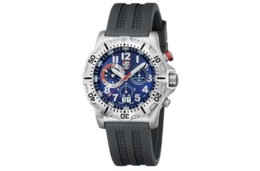 Image of LUMINOX Dive Chrono Watch w/ Black PU Strap, Blue/Silver, 44mm A.8153.RP