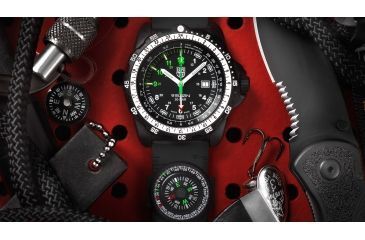 Image of LUMINOX Recon Nav SPC Land Watch, Black/White/Green, 46mm A.8831.KM