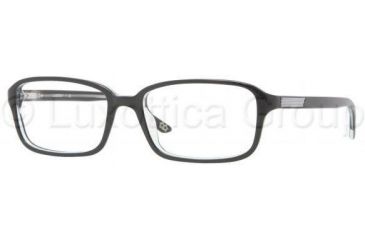 Image of Luxottica LU3208 Bifocal Prescription Eyeglasses C388-5317 - Top Black On Transparent Frame