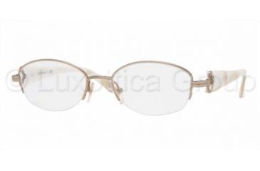 Image of Luxottica Titanium Eyeglasses LC1423TB with No-Line Progressive Rx Prescription Lenses, Select Frame Color / Lens Diameter Light Copper Frame / 50 mm Prescription Lenses