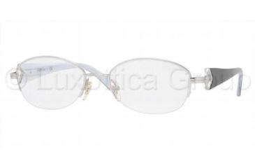 Image of Luxottica Titanium Eyeglasses LC1423TB with No-Line Progressive Rx Prescription Lenses, Select Frame Color / Lens Diameter Silver Frame / 50 mm Prescription Lenses