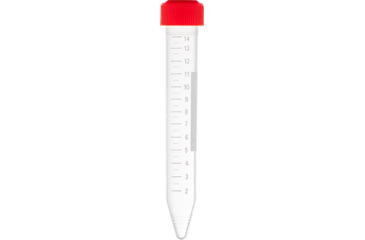 Image of LW Scientific 15ml Test Tubes w/Red cap, 500 per case, CNT-15PP-PCN7