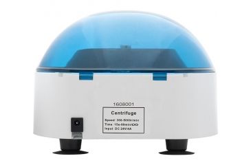 Image of LW Scientific Zip-IQ TT - Digital, 6pl Angled Test Tube Rotor Centrifuge, White/Blue, ZIC-06AD-15T3