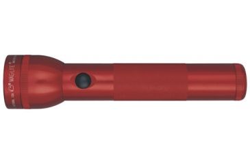 Image of Maglite 2 D Cell LED Flashlight, 213 lumens, Red, ST2D036, EDEMO1