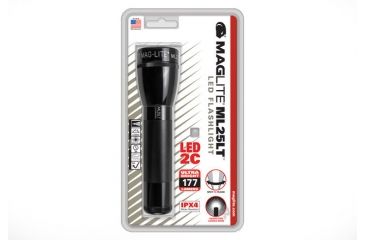 Image of Maglite 2 Cell C Maglite Led Flashlight Display Box, BLACK, Mid Size ML25LT-S2015