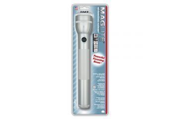 Image of MagLite Standard 3 Cell D LED Flashlight, Silver, Blister Pack, S3D106