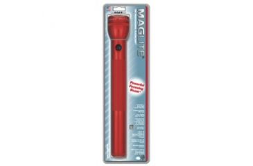 Image of MagLite 4 D Cell Incandescent Flashlight, Blister Pack, Red, S4D036