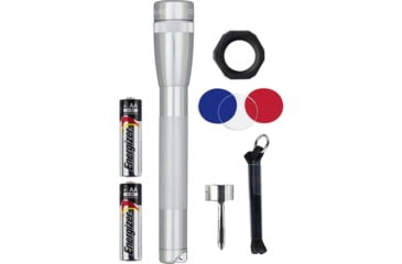 Image of Maglite Mini 2 Aa-cell Led Flashlight Combo Pack, Silver - SP2210C