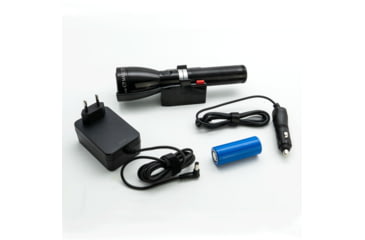 Image of ML150LRS Flashlight, LiFePO4 Battery, Charging Cradle, 12v Car Adapter, 230V Converter