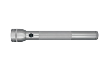 Image of Maglite 4 D-Cell Incandescent Xenon Flashlight, D Cell Alkaline, White, 98 Lumens, Gray, Blister, S4D096