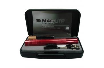 Image of MagLite Solitaire AAA 1-Cell Incandescent Flashlight, Red, Pres. Box, K3A032