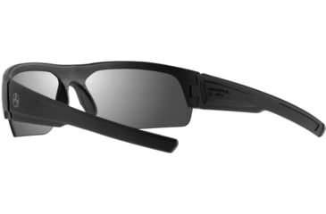 Image of Magpul Industries Helix Eyewear Shooting Glasses, Black Frame, Gray/Silver Mirror Lens, Polarized, MAG1097-1-001-1110