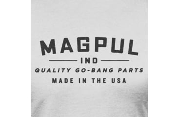 Image of Magpul MAG1112-041-XL Go Bang Parts Stone Gray Heather Cotton/Polyester Short S