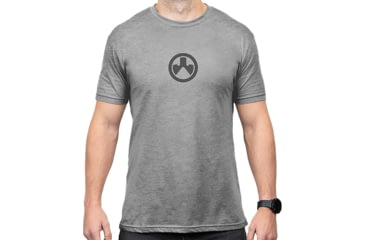 Image of Magpul MAG1115-041-XL Icon Logo Stone Gray Heather Cotton/Polyester Short Sleev