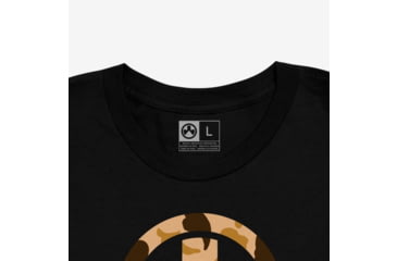 Image of Magpul MAG1527-001-L Raider Camo Icon CVC Black Cotton/Polyester Short Sleeve L