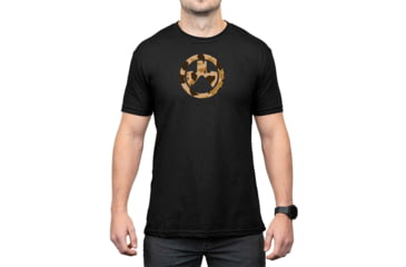 Image of Magpul MAG1527-001-L Raider Camo Icon CVC Black Cotton/Polyester Short Sleeve L