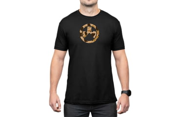 Image of Magpul Industries Raider Camo Icon CVC Graphic T-Shirts - Men's, Black Cotton/Polyester Short Sleeve, Small, MAG1527-001-S