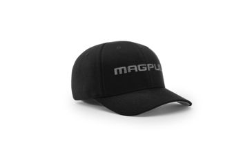 Image of Magpul Industries Wordmark Stretch Fit Hat, Black, S/M, MAG1103-001-S/M