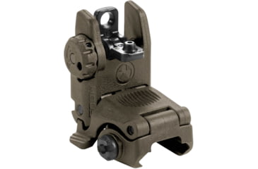 Image of Magpul MBUS Rear Flip-Up Back Up Sight Gen 2, OD Green MAG248OD