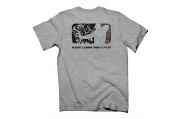 Image of Major League Bowhunter Mens MLB Camo Logo S,S Tee, Ash Gray, Medium MLD010016.002900.M