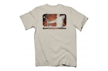 Image of Major League Bowhunter Mens MLB Rusty Logo S,S Tee, Natural, Small MLD010013.003900.S